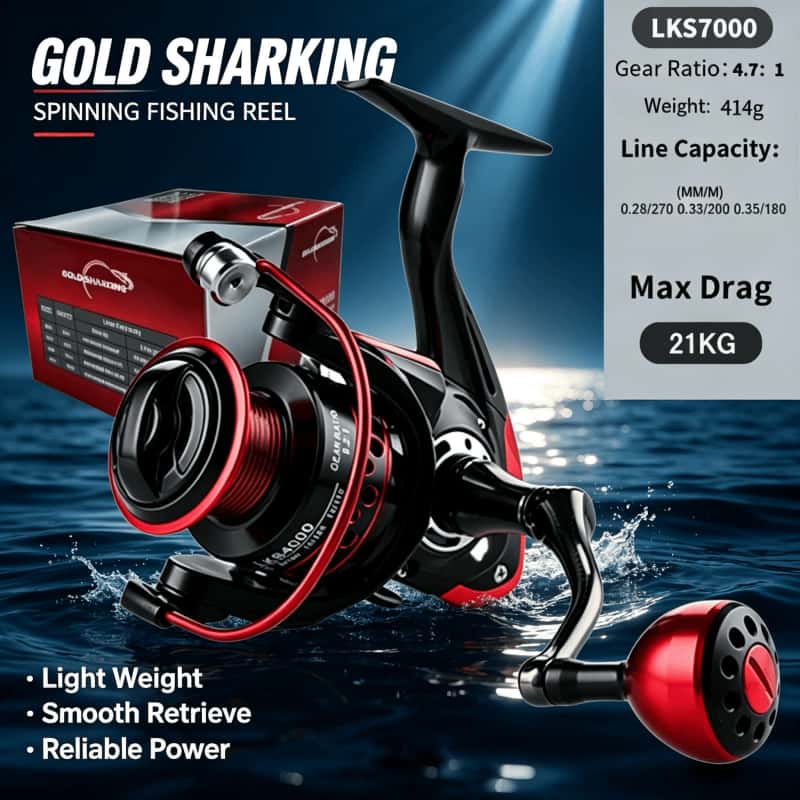 GOLD SHARKING-Spinning Reel, M - Daiwa Reel Fuego 评论和价格