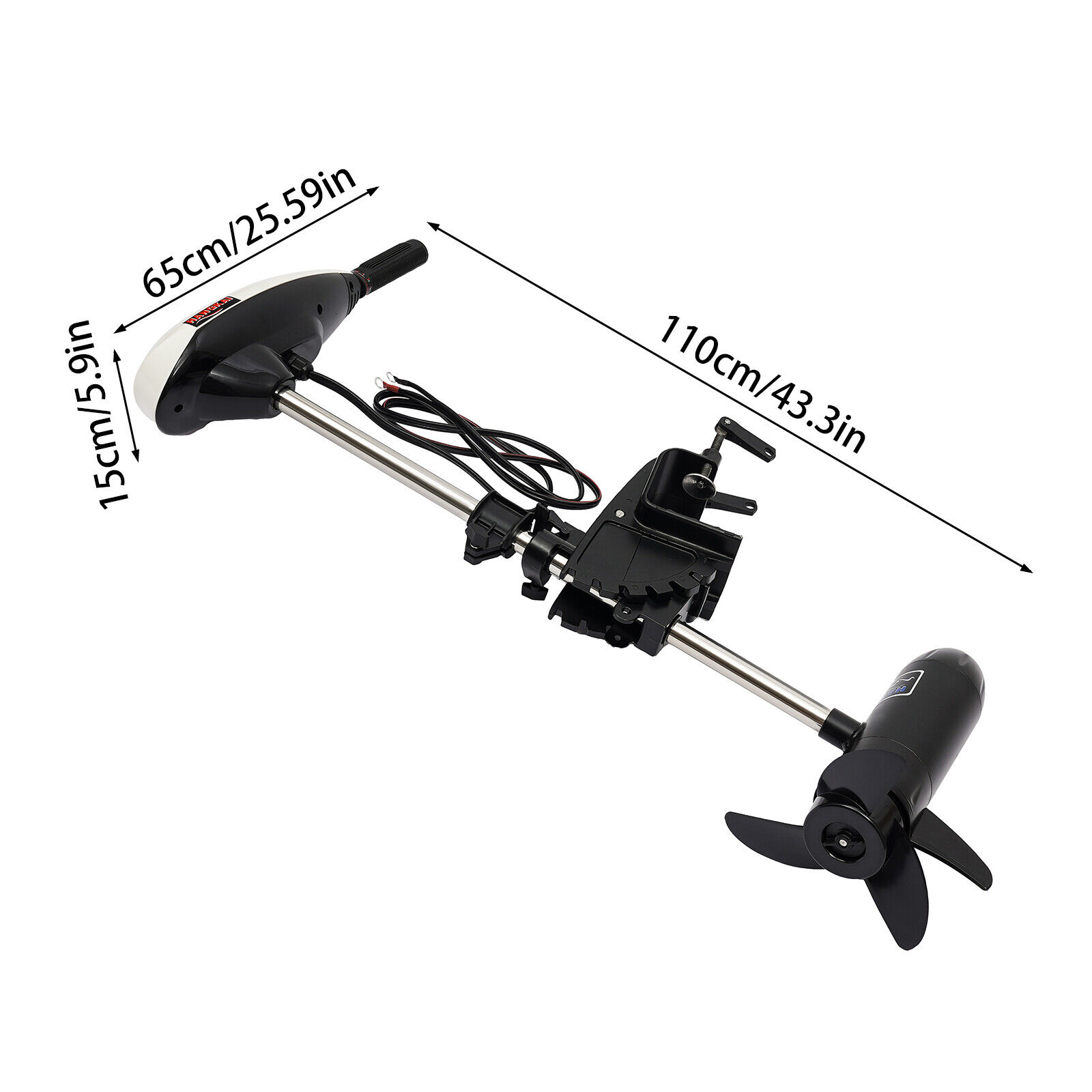 12V 65LBS Electric Outboard Mo - Fishing Kayak Trolling Motor 评论和价格
