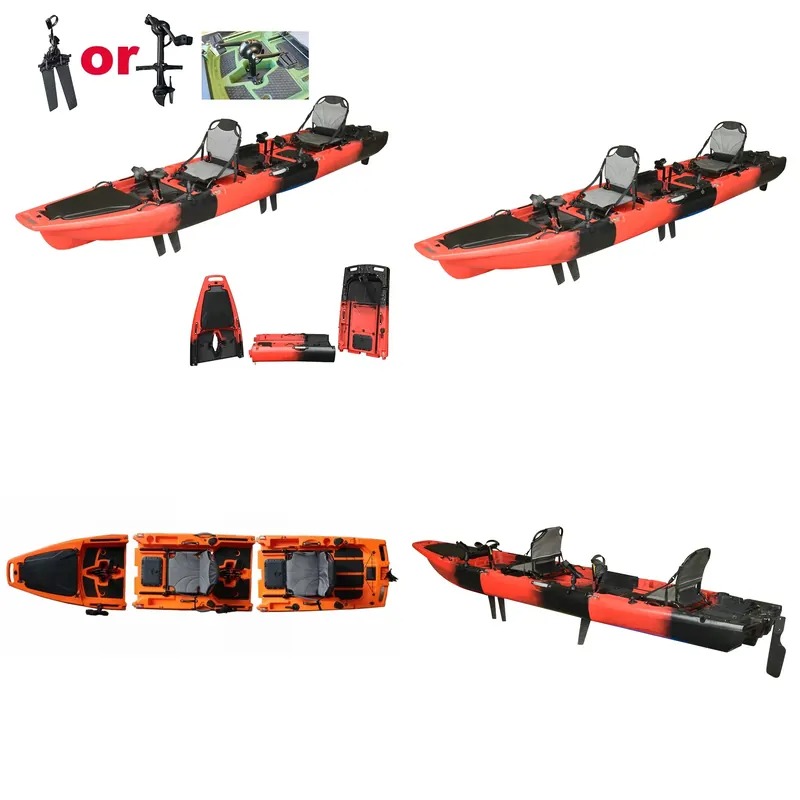 Hot Sale 14FT 2-Person Double  - Fishing Kayak Sit In 评论和价格