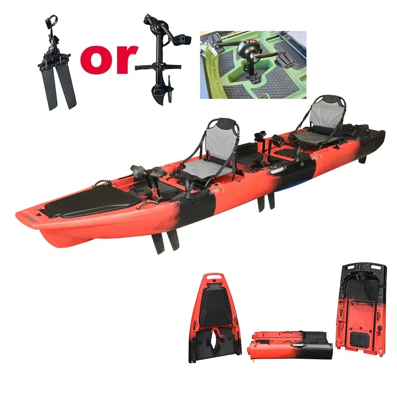 Hot Sale 14FT 2-Person Double  - Fishing Kayak Sit In 评论和价格