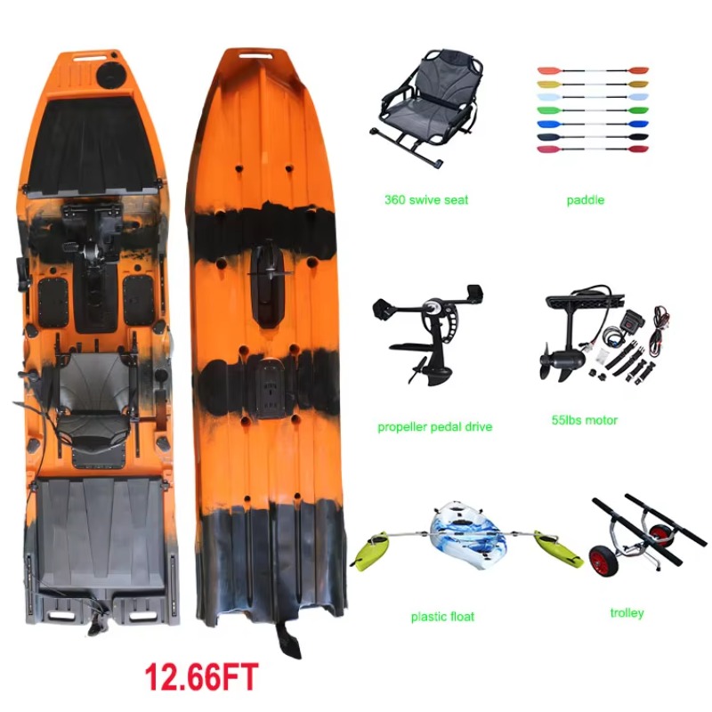 Vicking 12.6FT Single Kayak Pe - Fishing Kayak Trolling Motor 评论和价格