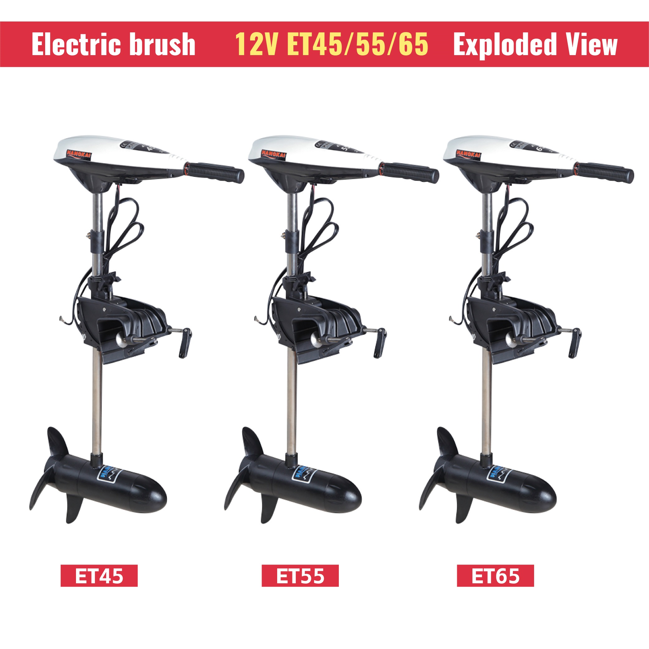 High Power 12V 65LB Thrust Ele - Fishing Kayak Trolling Motor 评论和价格