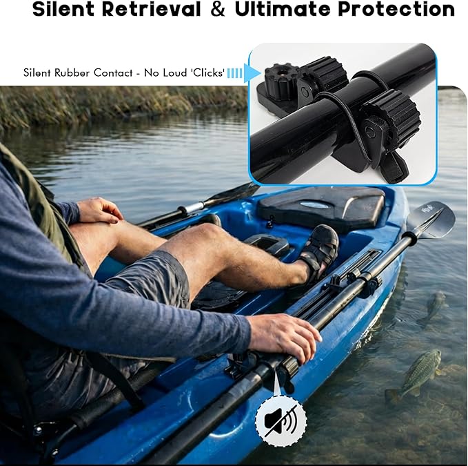 Kayak Paddle Holder Track Moun - Fishing Kayak Cart 评论和价格