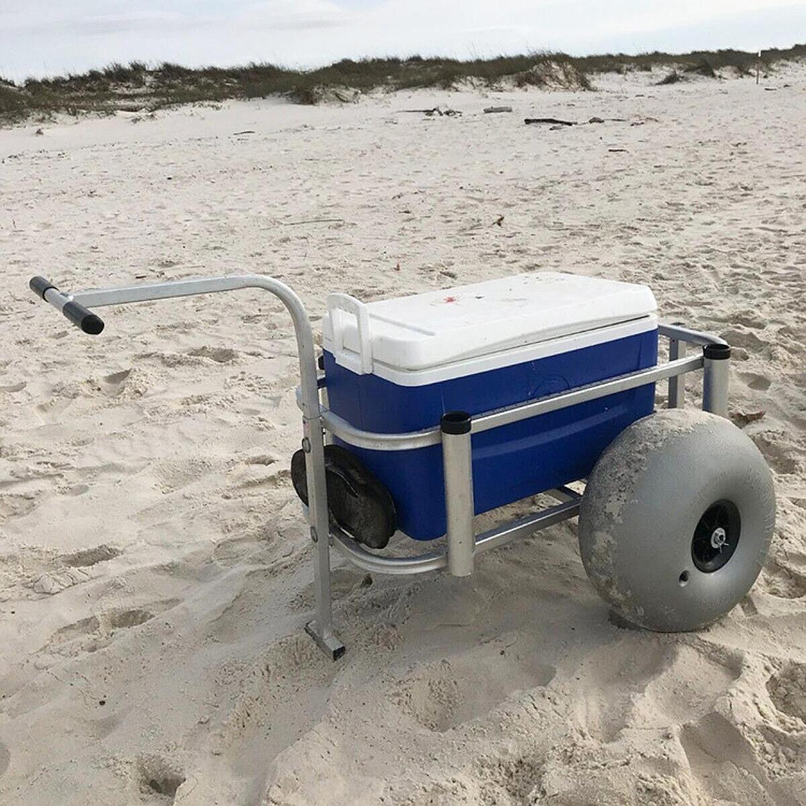 Beach Cart Sand Wheels 16 Inch - Fishing Kayak Cart 评论和价格